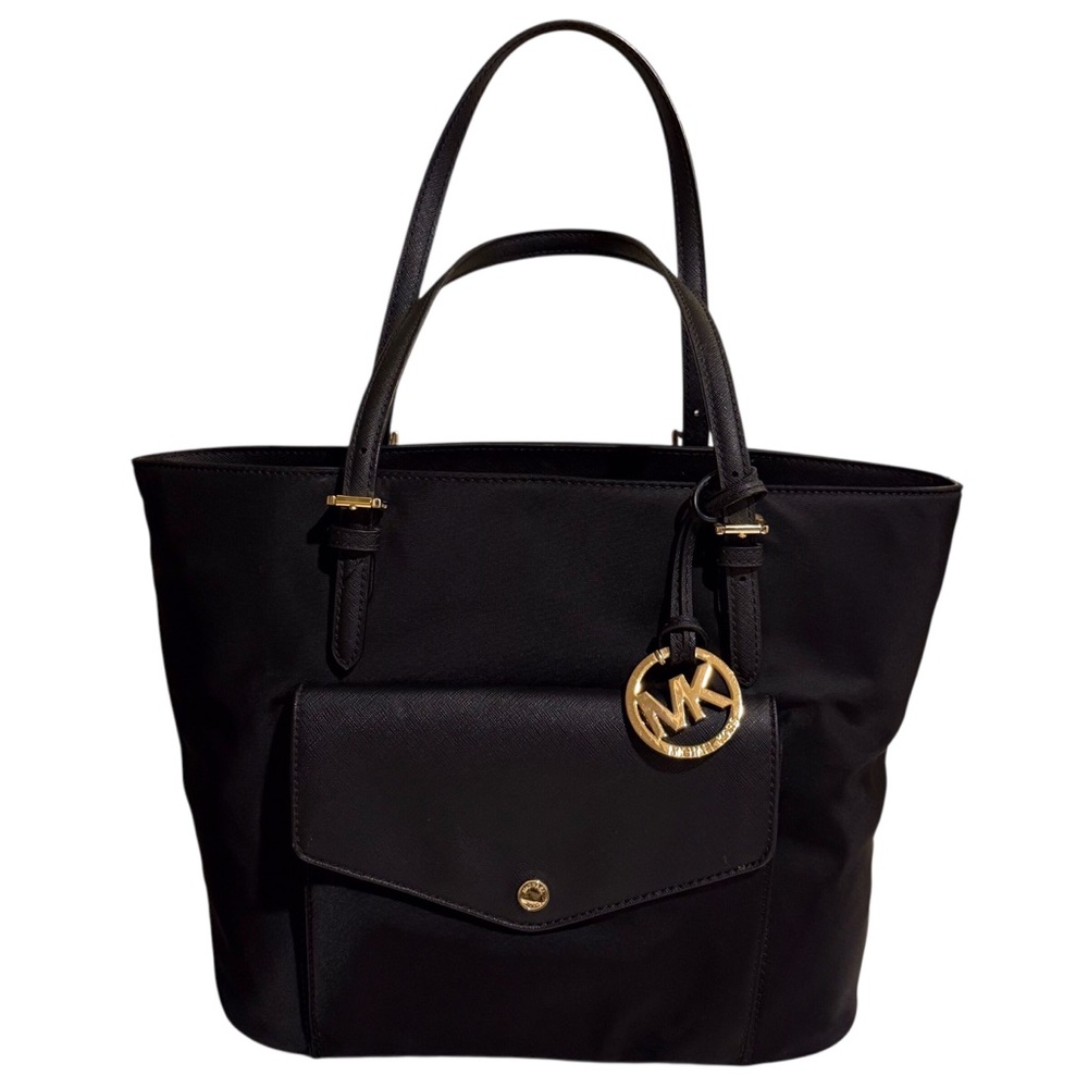 Michael Kors Large Jet Set Nylon and Leather Tote.